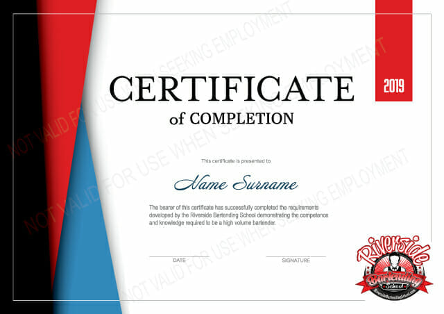 bartending certification